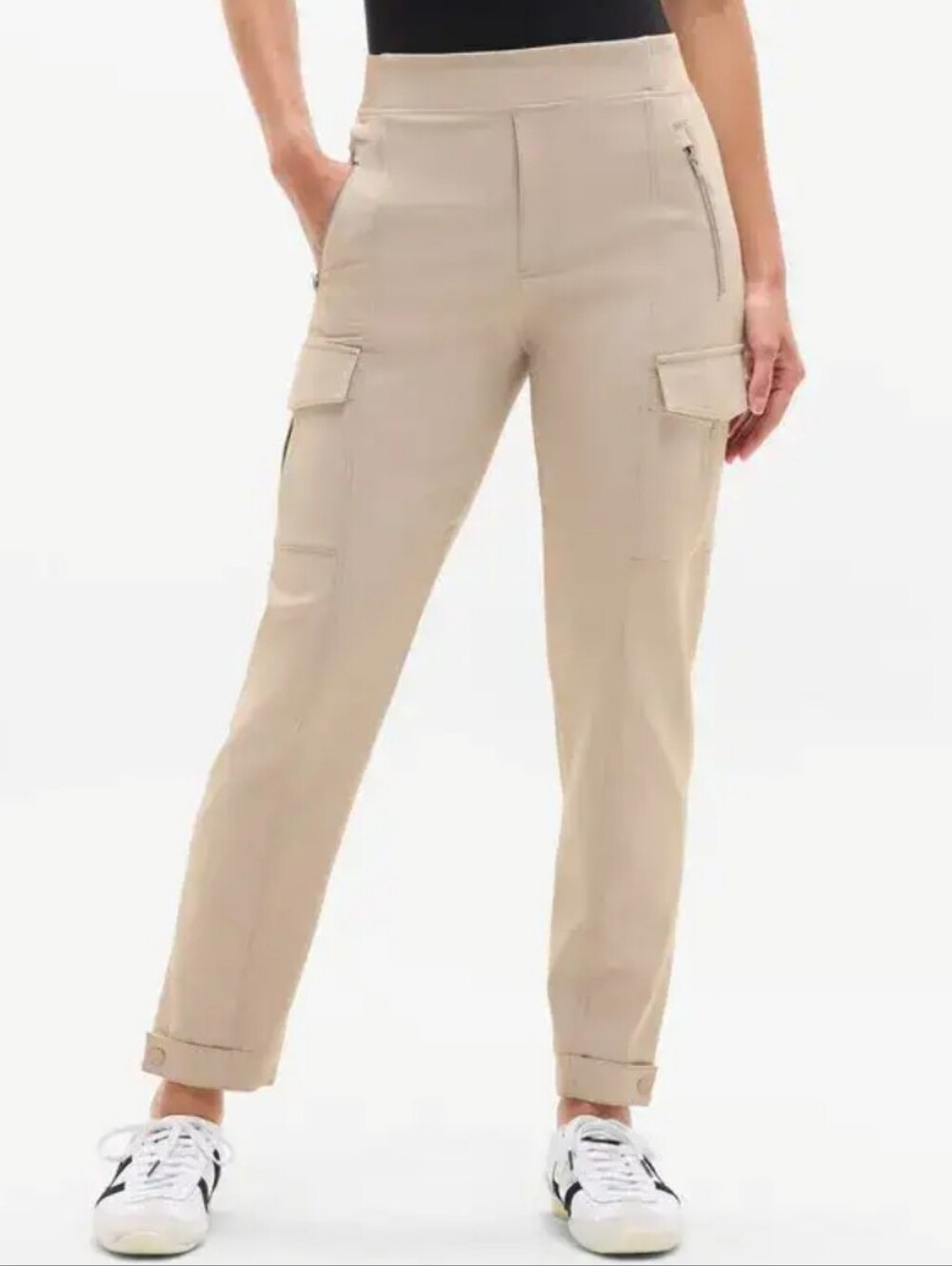 Athleta Endless High Rise Cargo Pant Beige Size 6